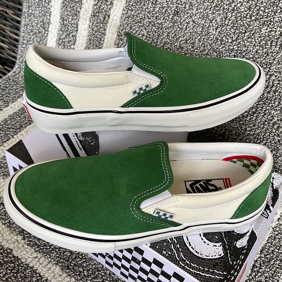 Vans Skate Slip-On Juniper/White MENS - Picture 11 of 16
